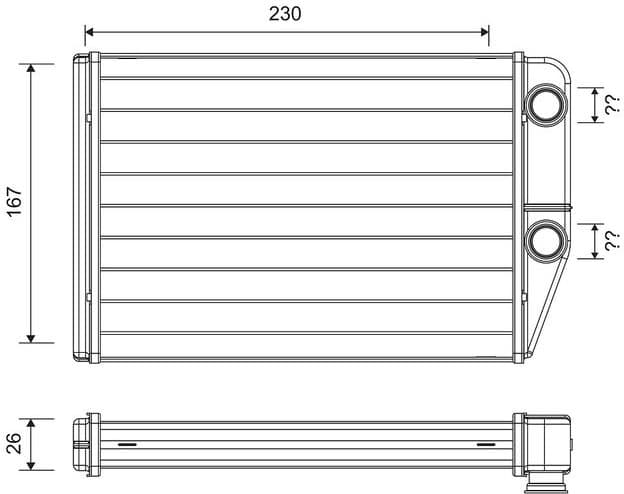 Heat Exchanger, interior heating 811514