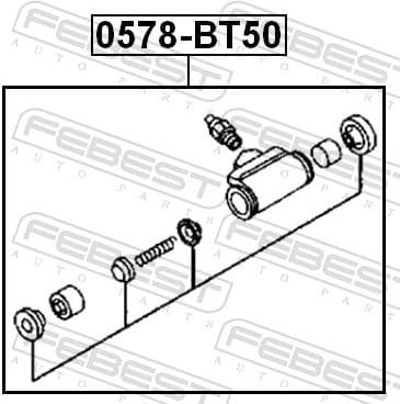 Wheel Brake Cylinder 0578-BT50 - image 2
