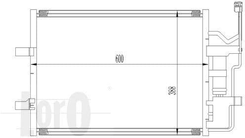 Condenser, air conditioning LORO 030-016-0010 - image 3
