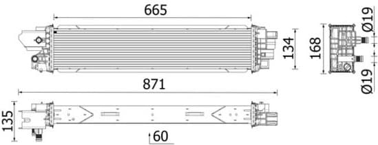 Charge Air Cooler BEHR *** PREMIUM LINE *** CI664000P