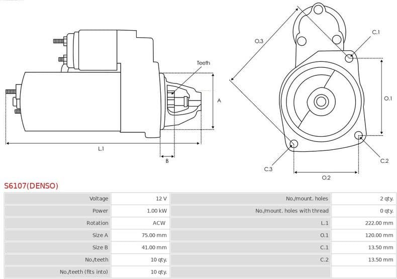Starter Denso S6107(DENSO) - image 5
