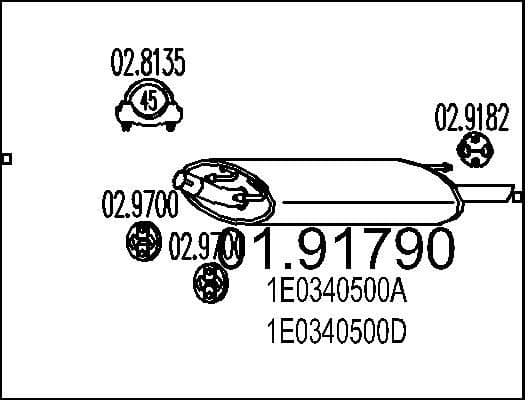 Rear Muffler 01.91790