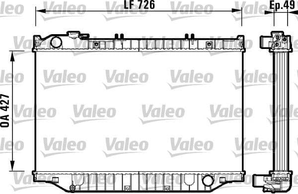Radiator, engine cooling 732415