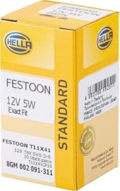 Bulb, licence plate light STANDARD 8GM 002 091-311