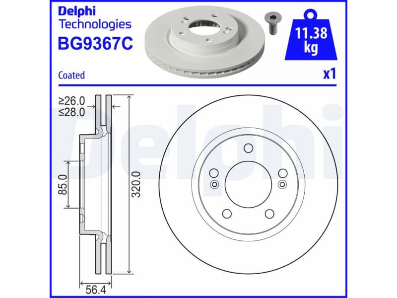 Brake Disc BG9367C