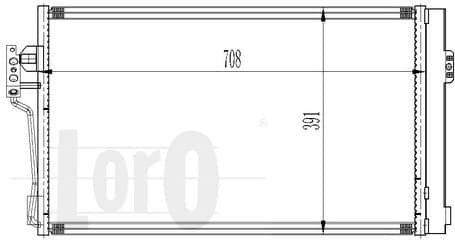 Condenser, air conditioning LORO 054-016-0006 - image 2