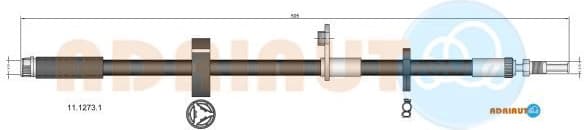 Brake hose front 11.1273.1