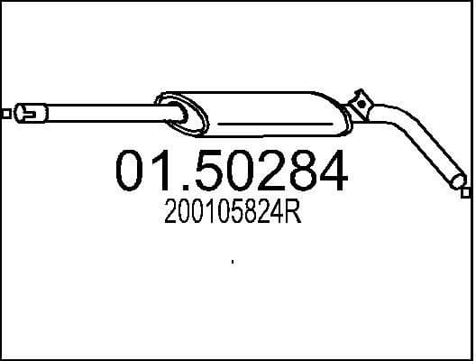 Centre Muffler 01.50284