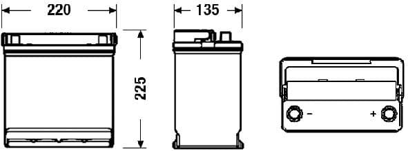 Starter Battery EXCELL ** EB450 - image 2