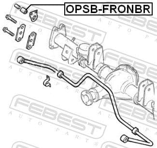 Mounting, stabiliser bar OPSB-FRONBR - image 2