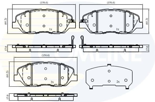 Brake Pad Set, disc brake CBP32760