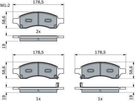 Brake Pad Set, disc brake 0986494966