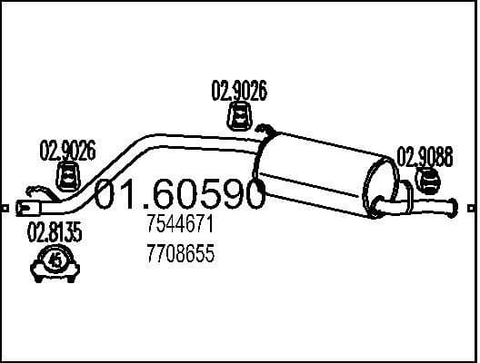 Rear Muffler 01.60590