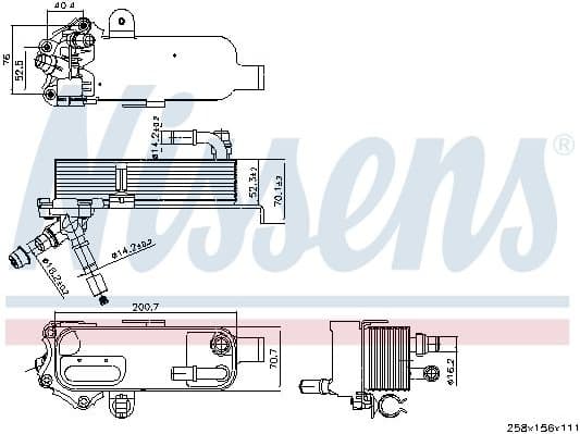Oil Cooler, automatic transmission ** FIRST FIT ** 91298