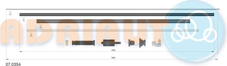 Accelerator Cable 07.0354