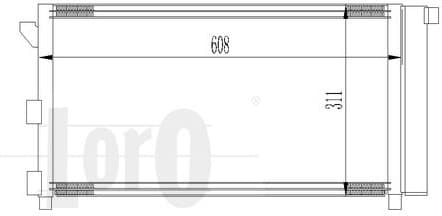 Condenser, air conditioning LORO 016-016-0018 - image 2