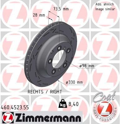 Brake Disc BLACK Z 460.4523.55