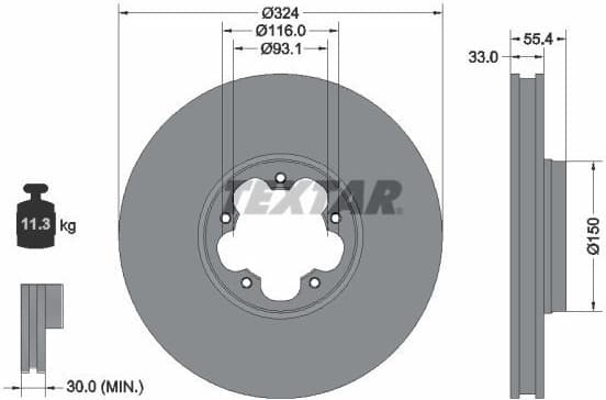 Brake Disc PRO 92347103