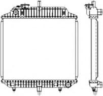 Radiator, engine cooling EASY FIT 504271