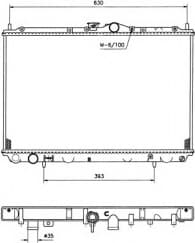 Radiator, engine cooling EASY FIT 519517