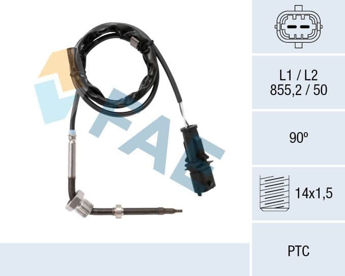 Sensor, exhaust gas temperature 68086