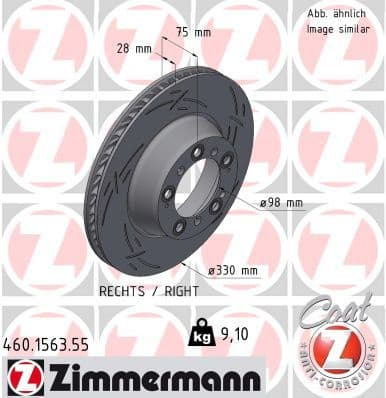 Brake Disc BLACK Z 460.1563.55