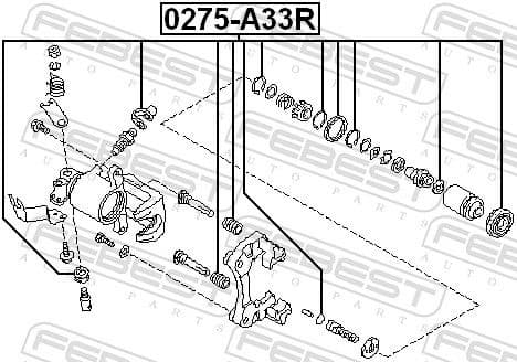 Repair Kit, brake caliper 0275-A33R - image 2