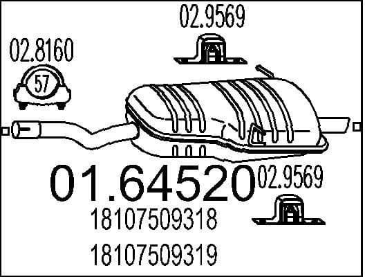 Rear Muffler 01.64520