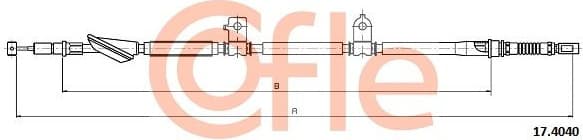 Cable Pull, parking brake 92.17.4040