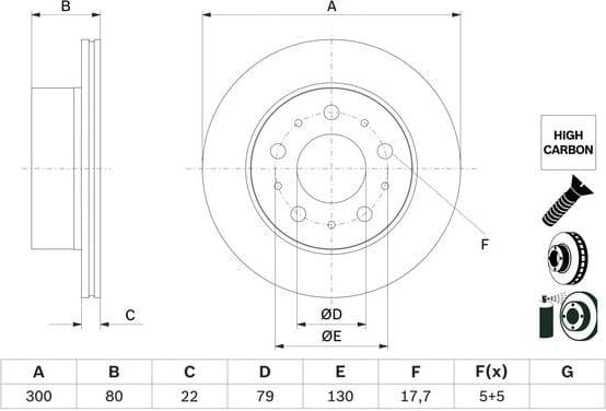 Brake Disc 0986479E02