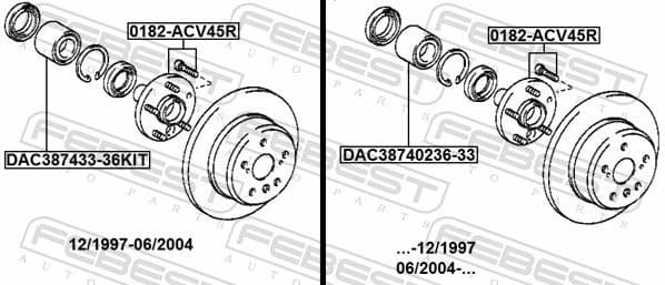 Wheel Hub 0182-ACV45R - image 2