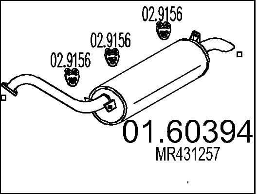 Rear Muffler 01.60394