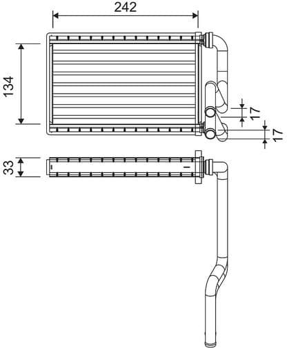 Heat Exchanger, interior heating 811578