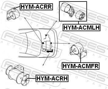 Mounting, engine HYM-ACRR - image 2