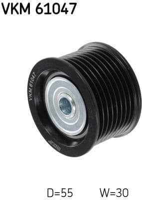 Deflection/Guide Pulley, V-ribbed belt VKM 61047 - image 2