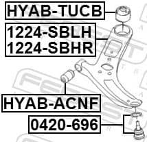 Control/Trailing Arm, wheel suspension 1224-SBLH - image 2