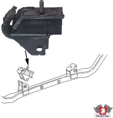Mounting, engine JOPEX 1117901000