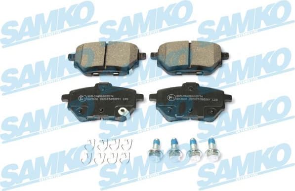 Brake Pad Set, disc brake 5SP2251