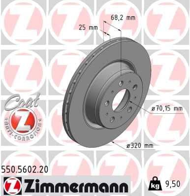 Brake Disc COAT Z 550.5602.20