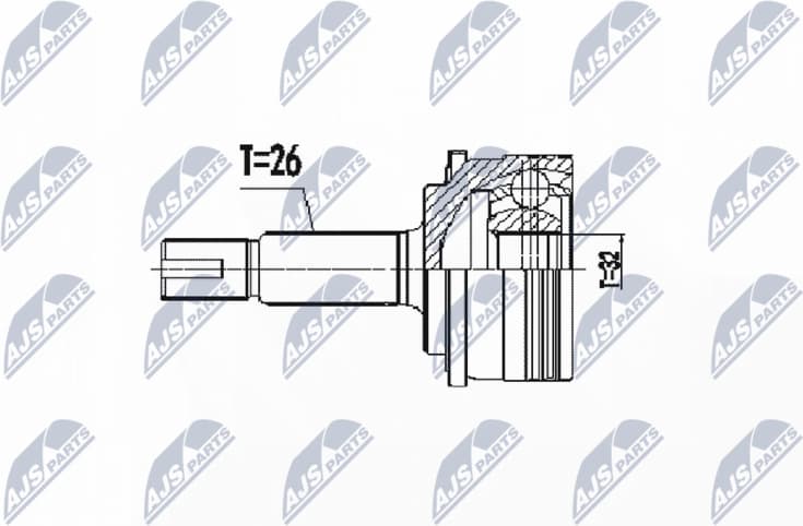 Joint Kit, drive shaft NPZ-TY-105 - image 2