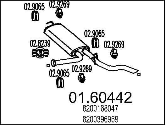Rear Muffler 01.60442