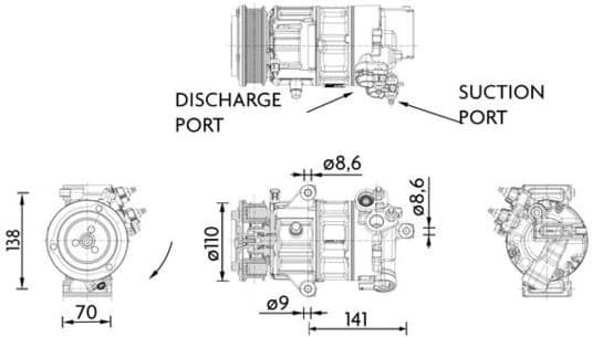 Compressor, air conditioning BEHR *** PREMIUM LINE *** ACP 1491 000P - image 12
