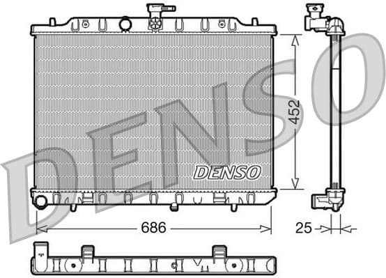 Radiator, engine cooling DRM46007