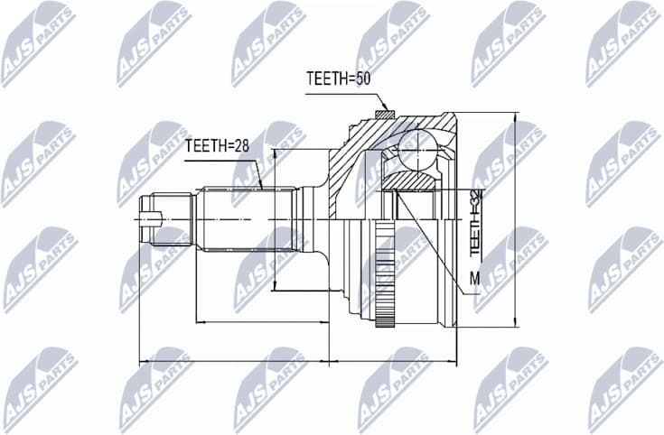 Joint Kit, drive shaft NPZ-HD-034