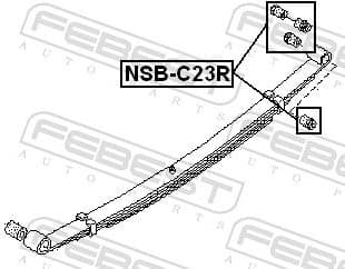 Bushing, leaf spring NSB-C23R - image 2