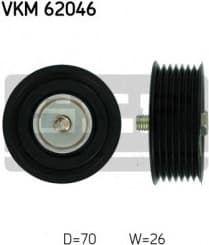 Deflection/Guide Pulley, V-ribbed belt VKM 62046