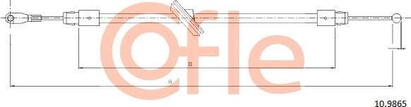 Cable Pull, parking brake 92.10.9865