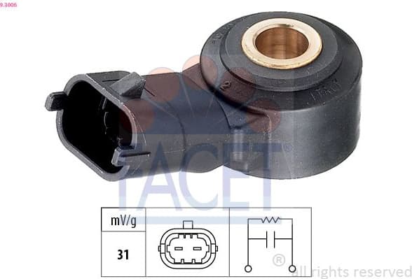 Knock Sensor Made in Italy - OE Equivalent 9.3006