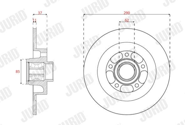 Brake Disc COAT+ 563557JC-1 - image 2
