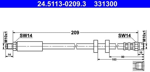 Brake Hose 24-5113-0209-3